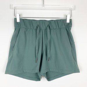lululemon athletica teal green athletic shorts